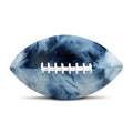 Blue And Black Acid Wash Tie Dye Print Rugby Ball