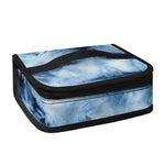 Blue And Black Acid Wash Tie Dye Print Small Lunch Bag