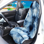 Blue And Black Acid Wash Tie Dye Print Waterproof Car Seat Cover