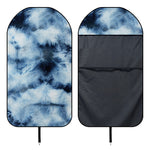 Blue And Black Acid Wash Tie Dye Print Waterproof Car Seat Cover