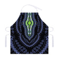 Blue And Black African Dashiki Print Adjustable Apron