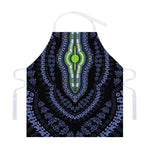 Blue And Black African Dashiki Print Adjustable Apron