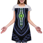 Blue And Black African Dashiki Print Adjustable Apron