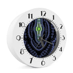 Blue And Black African Dashiki Print Alarm Clock