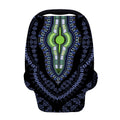 Blue And Black African Dashiki Print Baby Seat Cover
