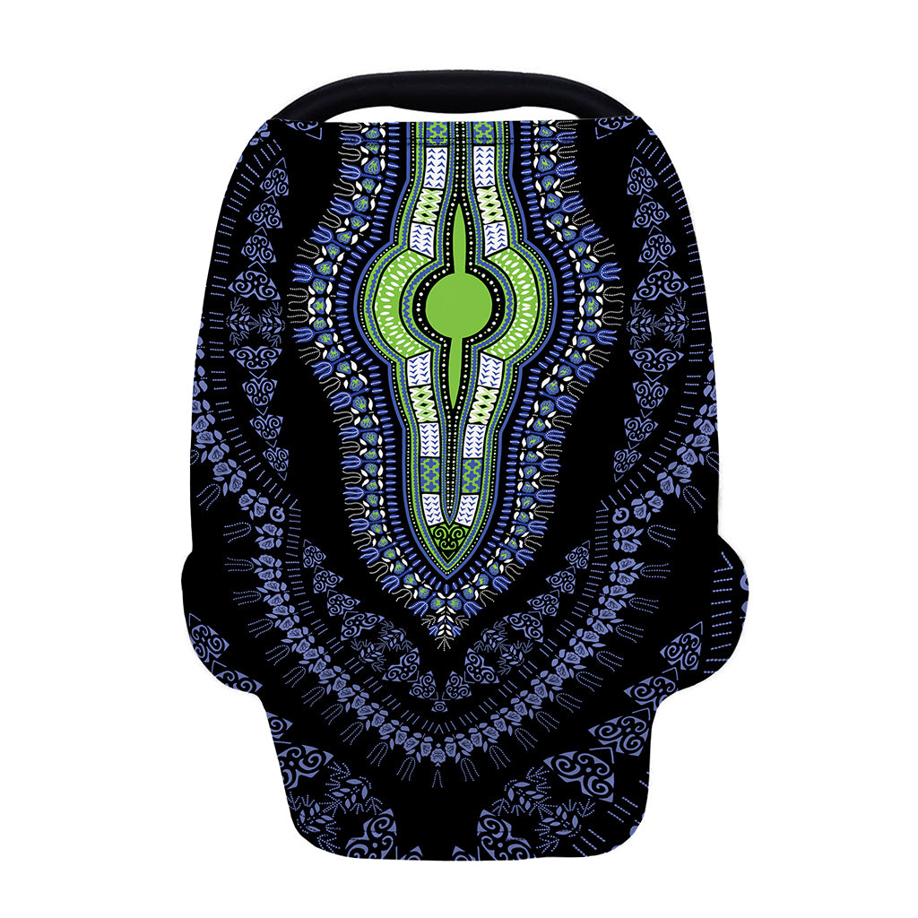 Blue And Black African Dashiki Print Baby Seat Cover