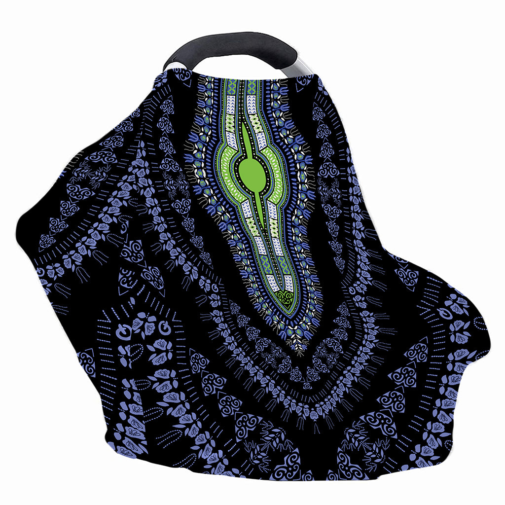 Blue And Black African Dashiki Print Baby Seat Cover