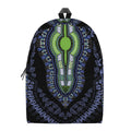 Blue And Black African Dashiki Print School Backpack