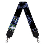 Blue And Black African Dashiki Print Bag Strap