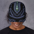Blue And Black African Dashiki Print Baseball Cap
