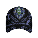 Blue And Black African Dashiki Print Baseball Cap