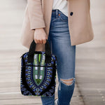 Blue And Black African Dashiki Print Bible Tote Bag