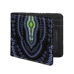 Blue And Black African Dashiki Print Bifold Wallet
