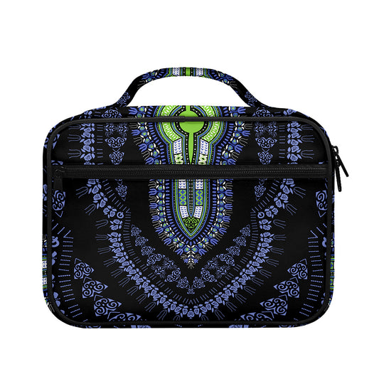 Blue And Black African Dashiki Print Briefcase Bible Bag