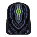 Blue And Black African Dashiki Print Casual Backpack