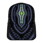 Blue And Black African Dashiki Print Casual Backpack