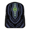 Blue And Black African Dashiki Print Casual Backpack