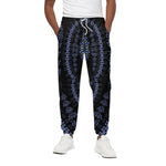 Blue And Black African Dashiki Print Cotton Pants