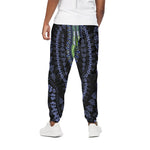 Blue And Black African Dashiki Print Cotton Pants