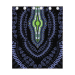 Blue And Black African Dashiki Print Curtain