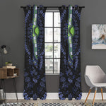 Blue And Black African Dashiki Print Curtain