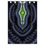 Blue And Black African Dashiki Print Curtain