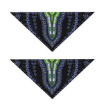 Blue And Black African Dashiki Print Dog Bandana