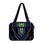 Blue And Black African Dashiki Print Double Strap Bible Bag