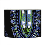 Blue And Black African Dashiki Print Drum Lamp Shade