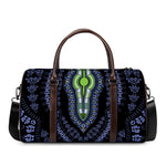 Blue And Black African Dashiki Print Duffle Bag