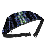 Blue And Black African Dashiki Print Fanny Pack