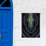 Blue And Black African Dashiki Print Garden Flag