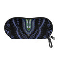 Blue And Black African Dashiki Print Glasses Case