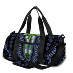 Blue And Black African Dashiki Print Gym Bag