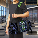 Blue And Black African Dashiki Print Gym Bag