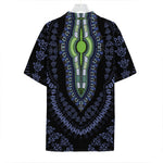 Blue And Black African Dashiki Print Hawaiian Shirt