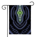 Blue And Black African Dashiki Print House Flag