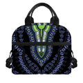 Blue And Black African Dashiki Print Insulated Lunch Bag