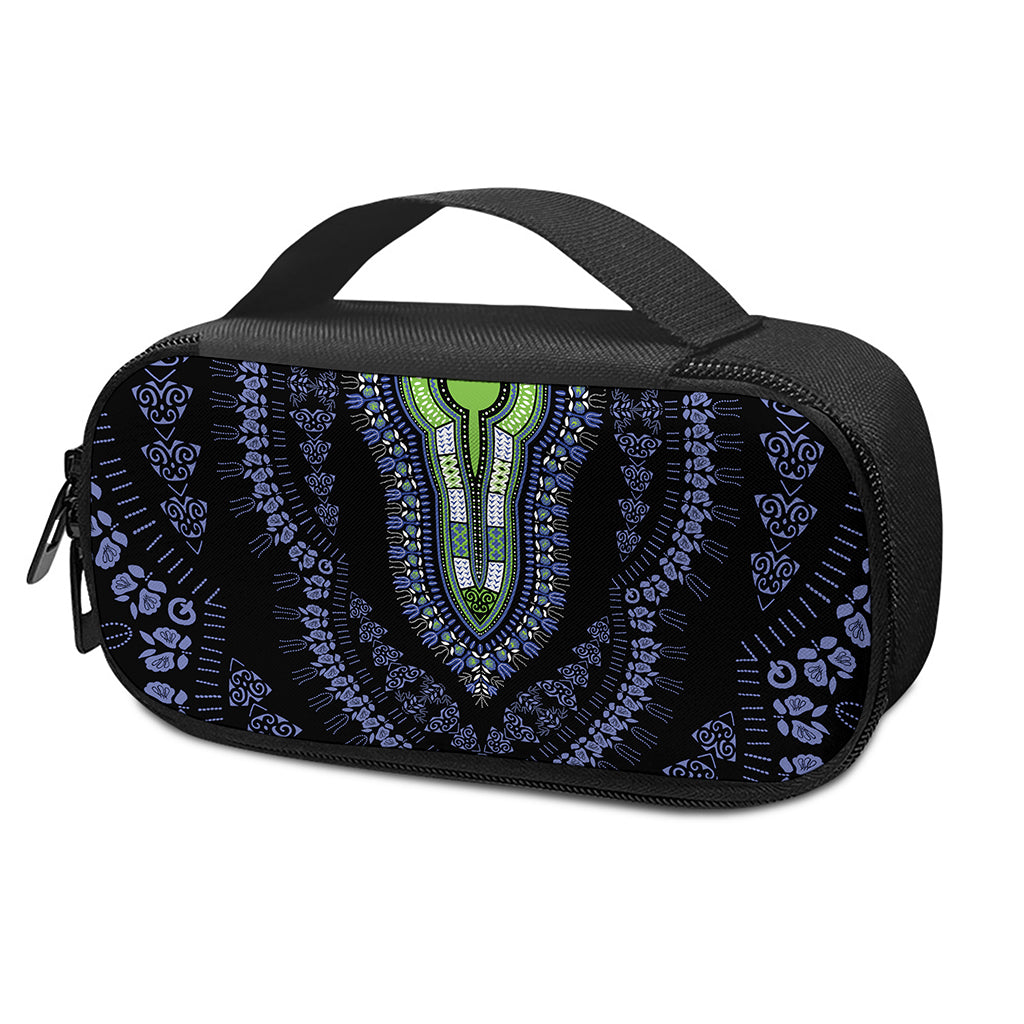 Blue And Black African Dashiki Print Insulin Cooler Travel Case