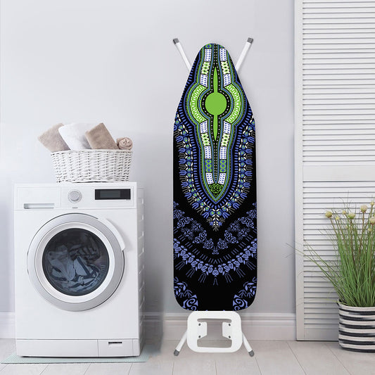 Blue And Black African Dashiki Print Ironing Board Cover