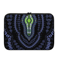 Blue And Black African Dashiki Print Laptop Sleeve