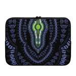 Blue And Black African Dashiki Print Laptop Sleeve