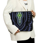 Blue And Black African Dashiki Print Laptop Sleeve