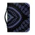 Blue And Black African Dashiki Print Leather Bible Cover