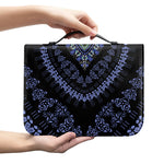 Blue And Black African Dashiki Print Leather Bible Cover