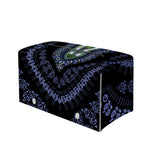 Blue And Black African Dashiki Print Leather Tissue Box Cover