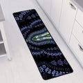 Blue And Black African Dashiki Print Long Kitchen Mat