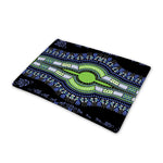 Blue And Black African Dashiki Print Pet Cooling Mat Cover
