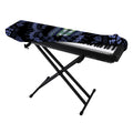 Blue And Black African Dashiki Print Piano Keyboard Cover
