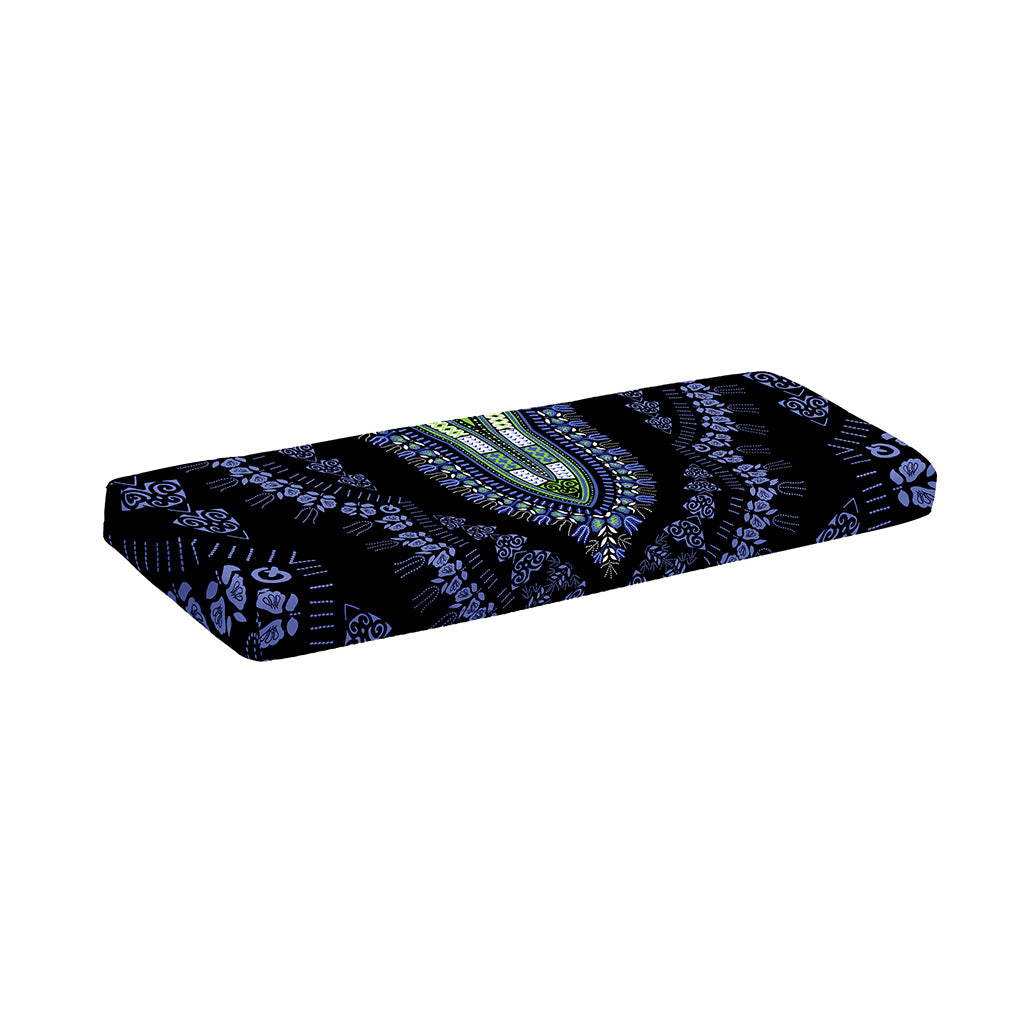 Blue And Black African Dashiki Print Piano Keyboard Cover